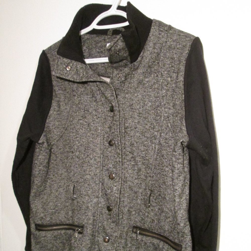 My Style Grey/Black Coatigan Size Large​​​​​​​​​